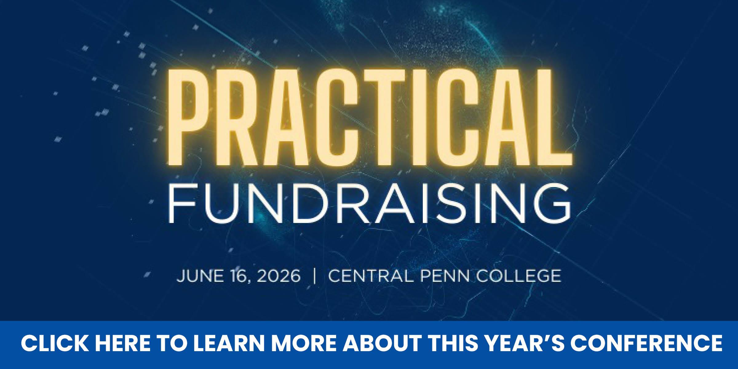 Practical Fundraising Conference from AFP Central PA on June 16 at Central Penn College